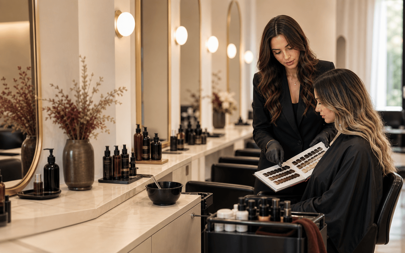 Trainer Paradyz Beauty Academy într-un salon premium de curs
