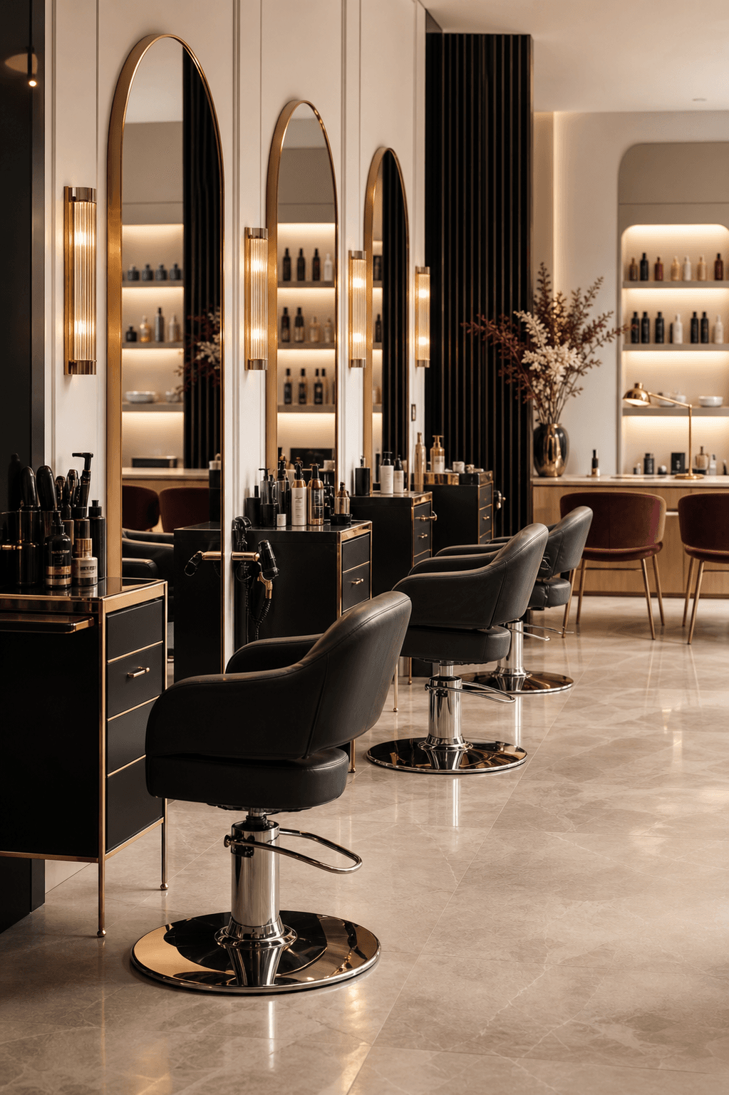 Interior Paradyz Beauty Center, atelierul de practică pentru cursuri